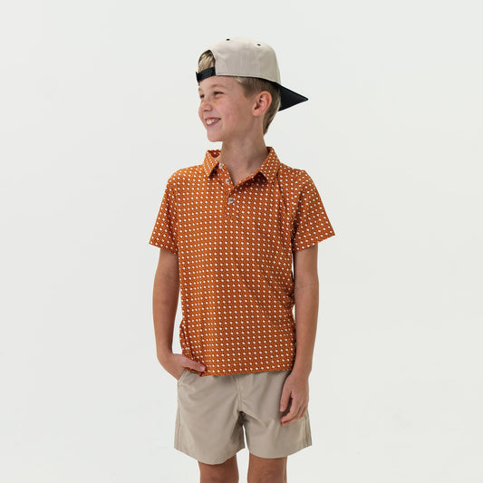 Texas Orange & White - Youth Polo