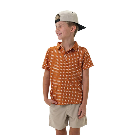 Texas Orange & White - Youth Polo