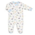 Pastel Dinos Zip Footie