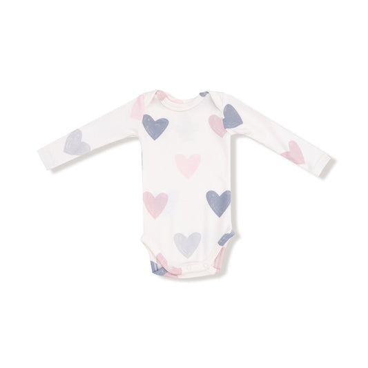 Baby Hearts Ribbed Bodysuit