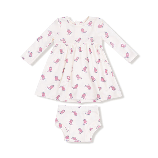 Cowgirl Boots Dress w/ Bloomers