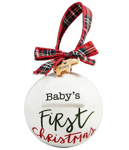 Mud Pie - Baby's First Christmas Ornament