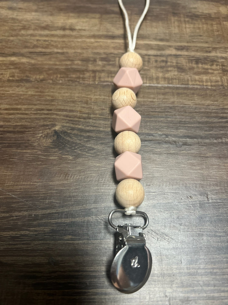 Three Hearts Chunky Metal Paci Clips
