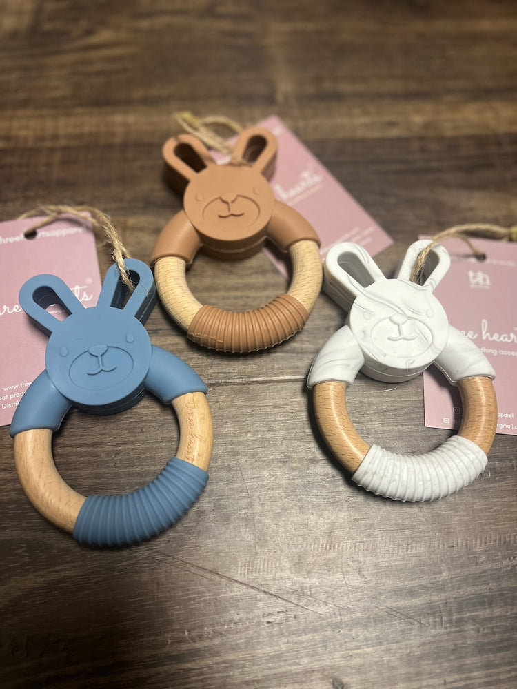Three Hearts Bunny Teethers