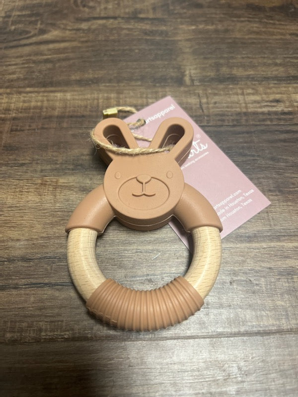 Three Hearts Bunny Teethers