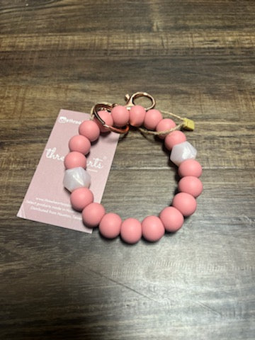 Three Hearts Key Ring Teether