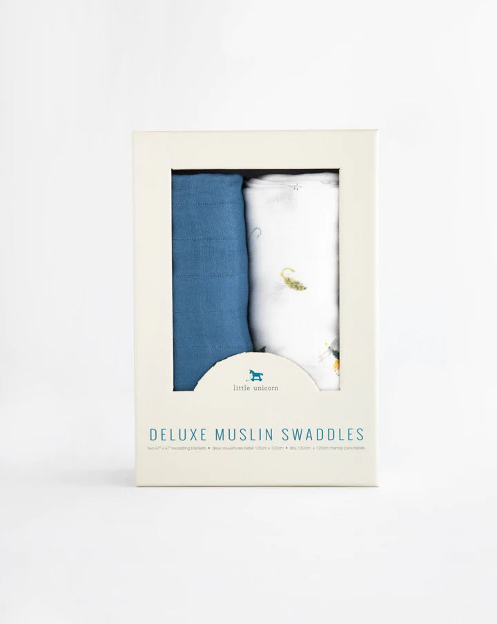 Little Unicorn - Deluxe Muslin Swaddle Blanket Set of 2