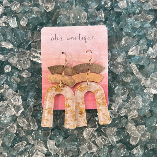 Gold Rainbow Dangles