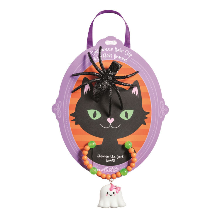 Halloween Hair Clip & Lip Gloss Bracelet