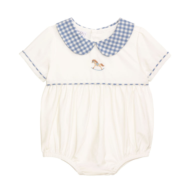 Gingham Rocking Horse Bubble