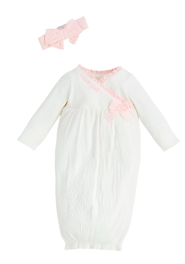 White Chainstitch Gown