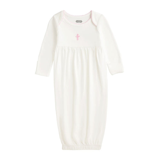 Pink Crochet Cross Gown
