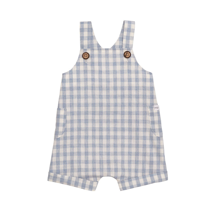 Light Blue Gingham Romper