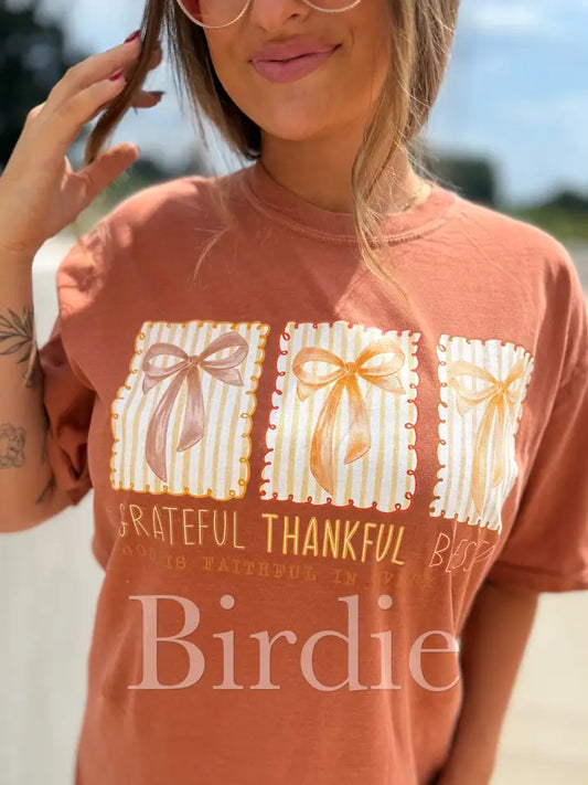 Grateful, Thankful, Blessed Tee