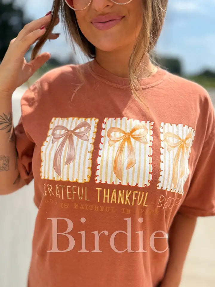 Grateful, Thankful, Blessed Tee