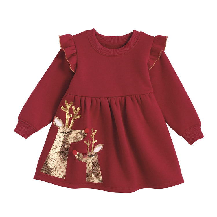 Reindeer Sweatshirt Dress