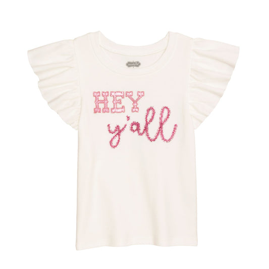 Hey Y'all Western Glitter Tee