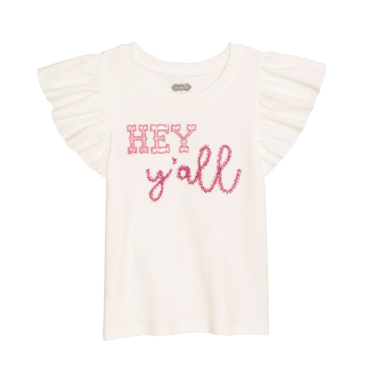 Hey Y'all Western Glitter Tee