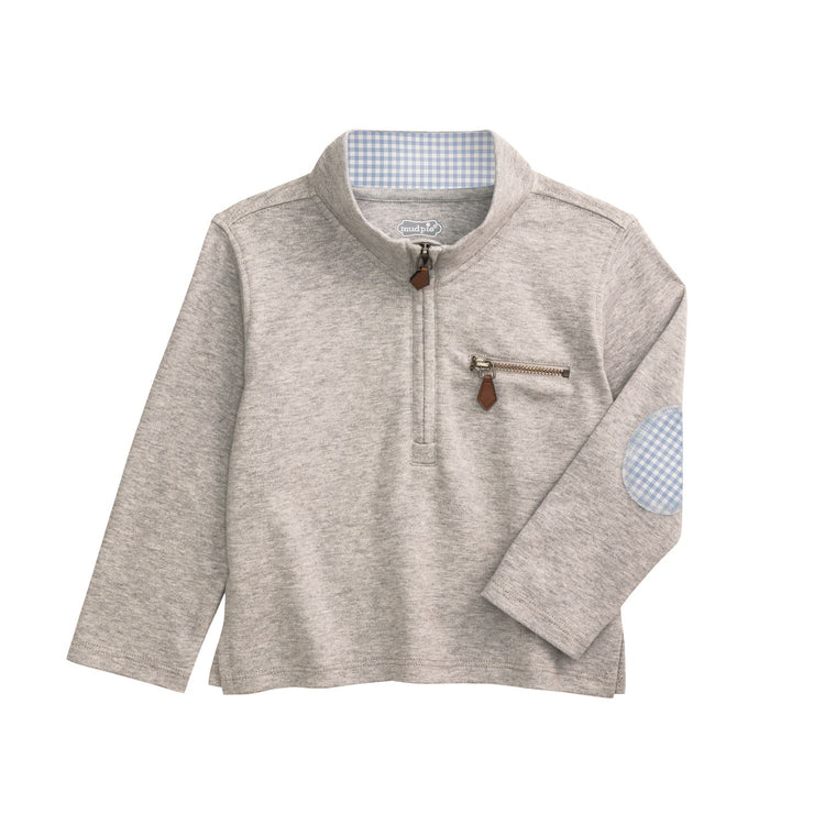 Gray Quarter Zip
