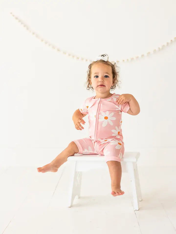Summer Daisy Shortie Romper