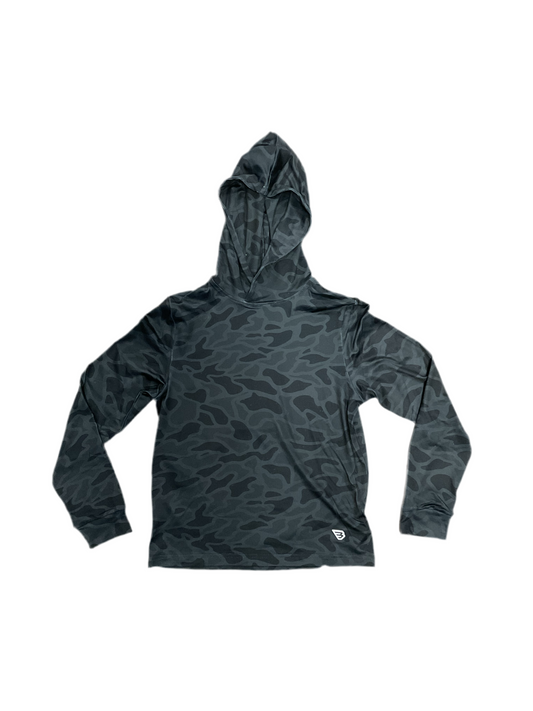 Youth Performance Hoodie - Black Camo