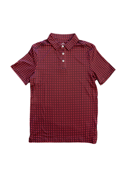 Performance Polo - Texas Black & Red