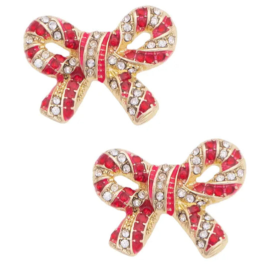 All Twisted Up Pave Bow Earrings
