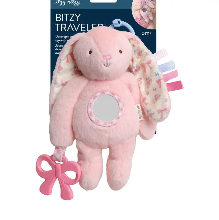 Pink Bunny Bitzy Traveler Toy