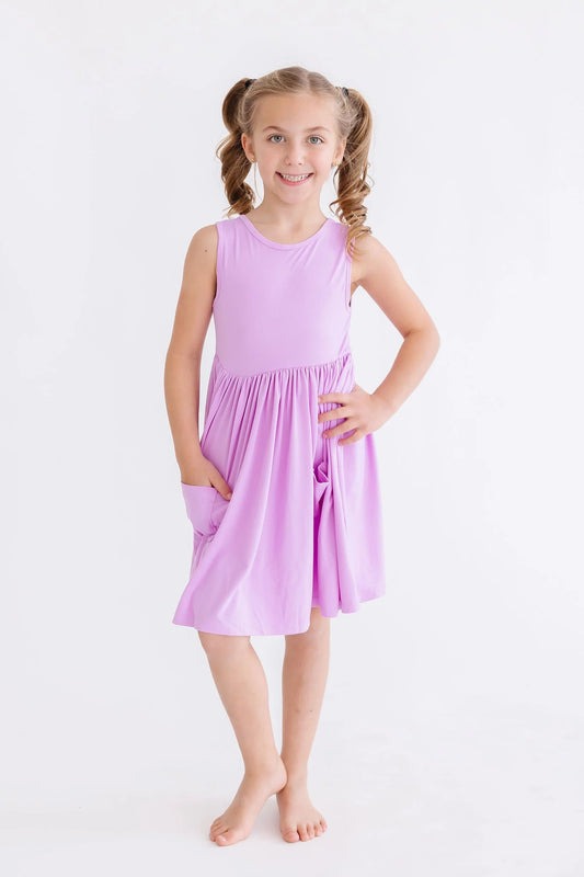 Lilac Tank Twirl Dress