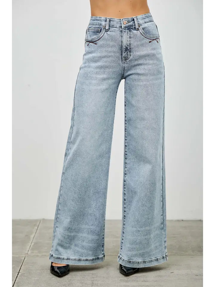 Saige High Rise Wide Leg