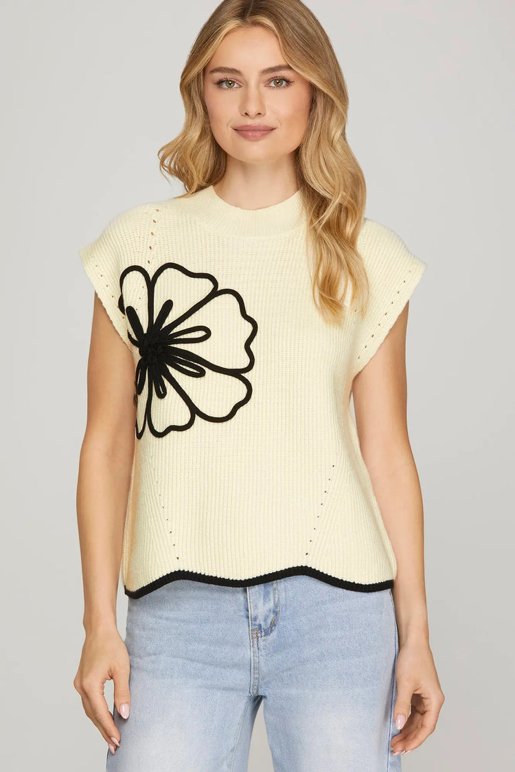Kimmy Scallop Sweater Top