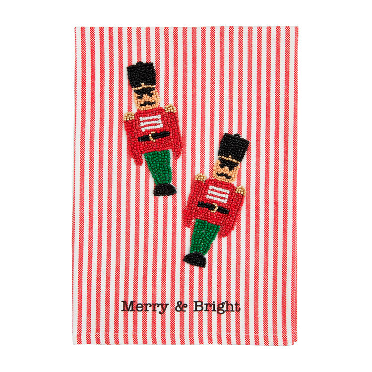 Christmas Beaded Hand Towels