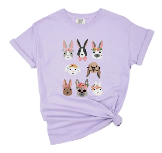 Easter Bunnies Tee - Purple