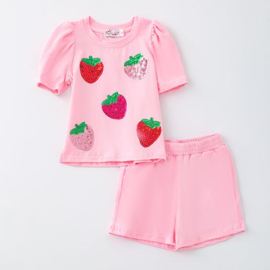 Strawberry Sequin Set