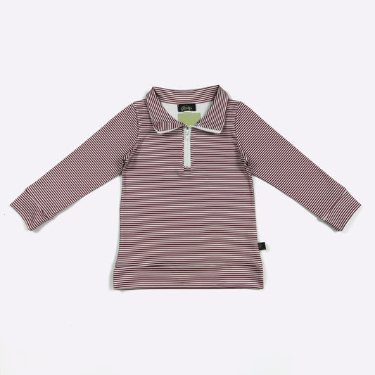 Burgundy Striped Sweater