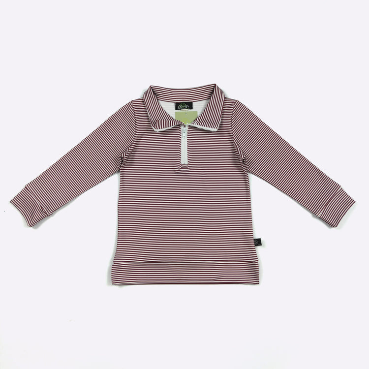 Burgundy Striped Sweater