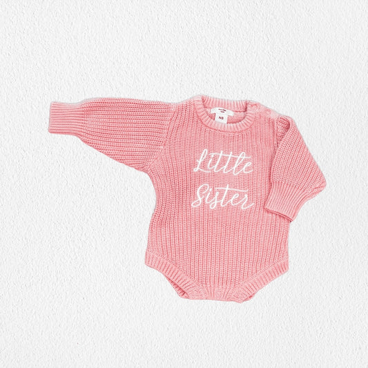 Sibling Announcement Sweater Onesie