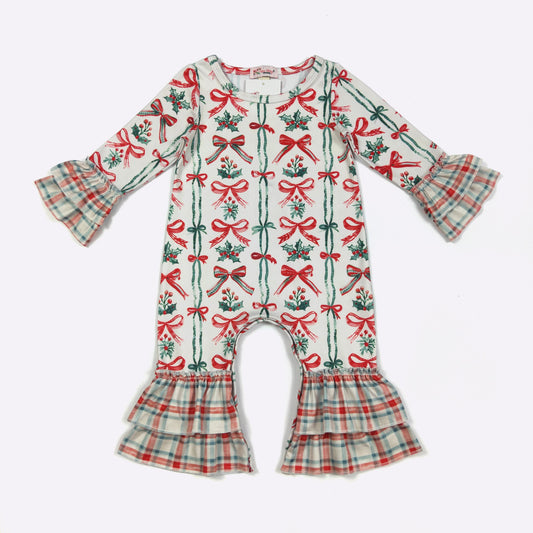 Berry Merry Bows Romper