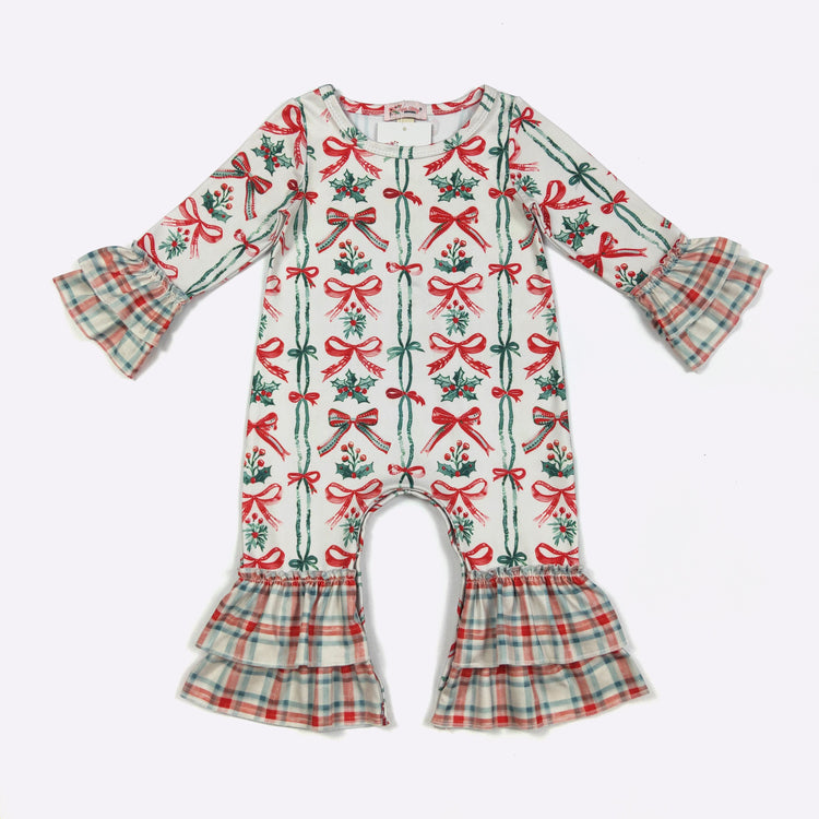 Berry Merry Bows Romper