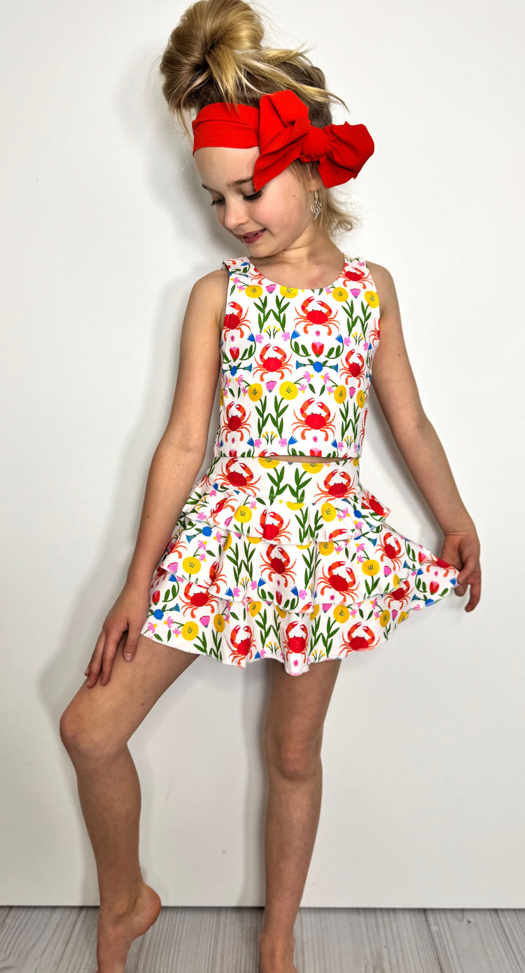 Fiesta Crab Skort Set