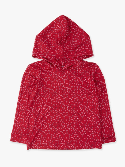 Tiny Candy Canes Hooded Shirt