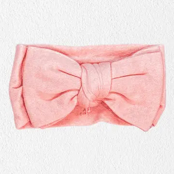 Knit Bow Headband - Peony