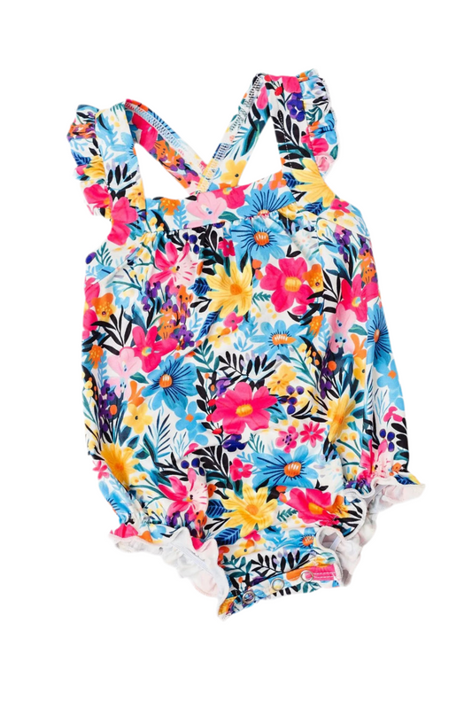 Petal Paradise Cross Back Romper