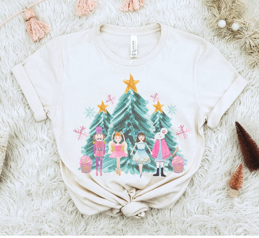 Christmas Nutcracker Ballerina Tee