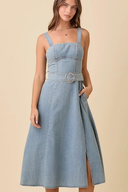 Denim Midi Dress