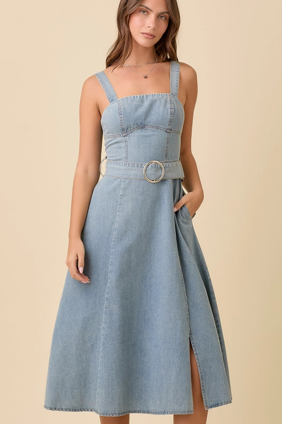 Denim Midi Dress