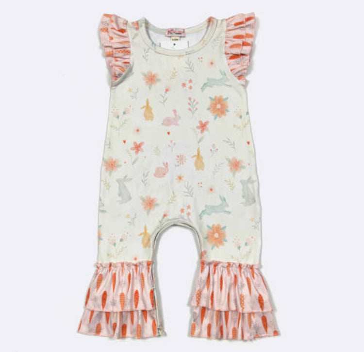 Cottontail Carrot Romper