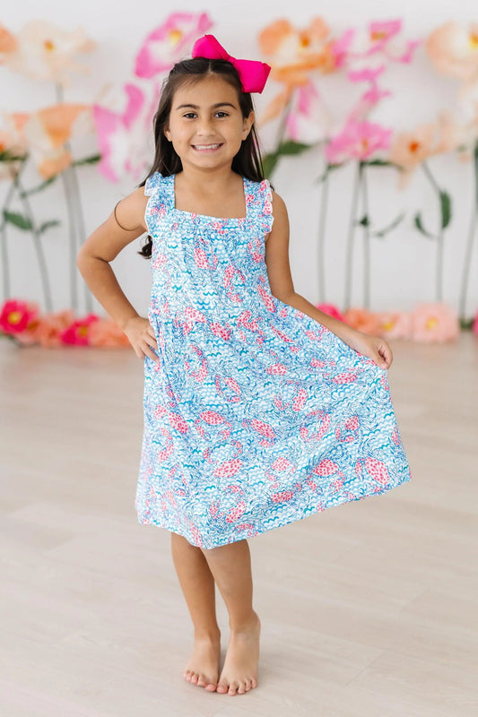 Crab Walk Cross Back Dress