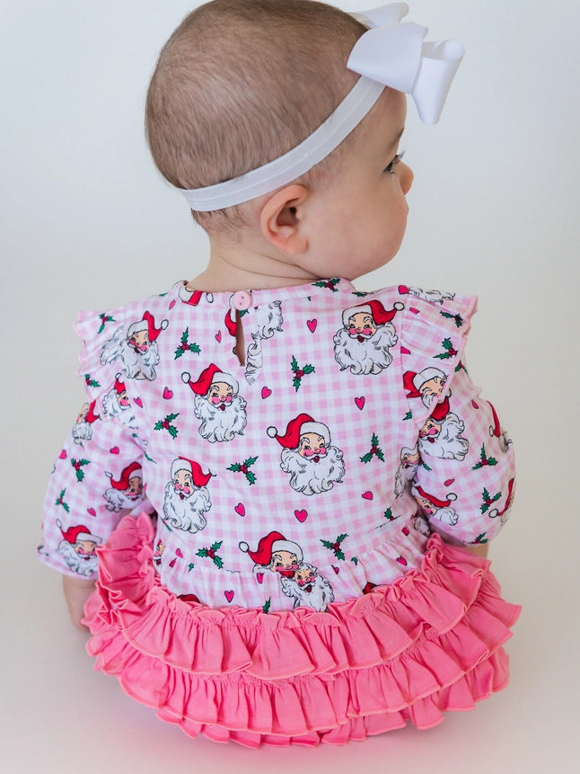 Dear Santa Ruffle Bubble Romper