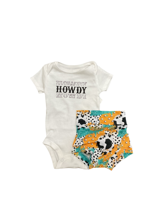 Howdy Howdy Bummie Set
